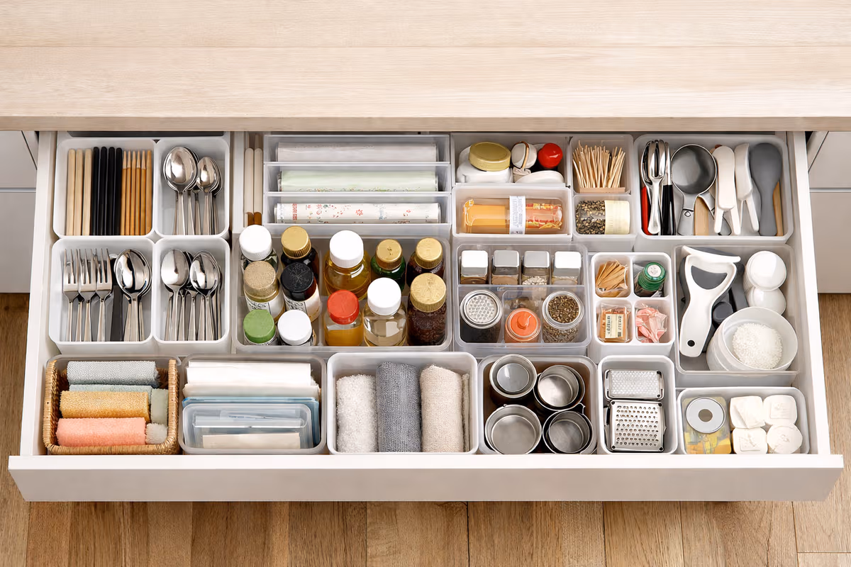 キッチン引き出し整理方法の完全版｜100均グッズで誰でもできる収納術
