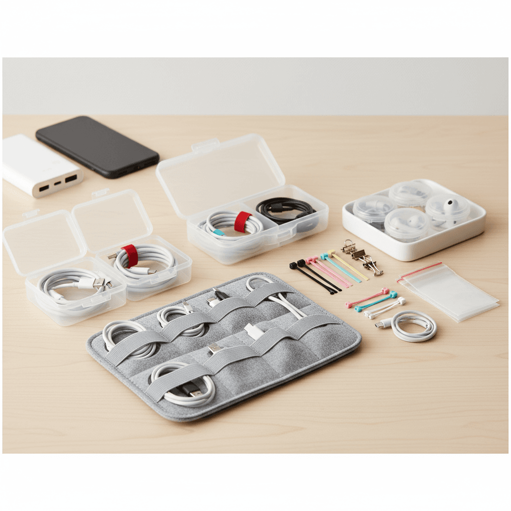 絡まない!100均で叶える充電ケーブルの持ち運び・収納術完全ガイド